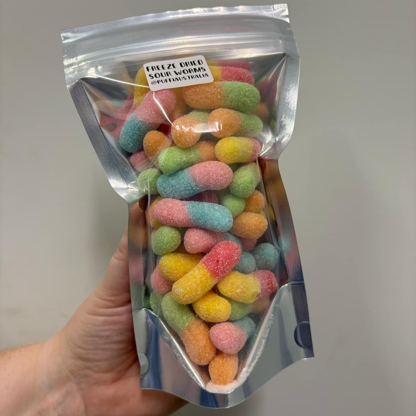 Freeze Dried Sour Gummy Worms (mini)