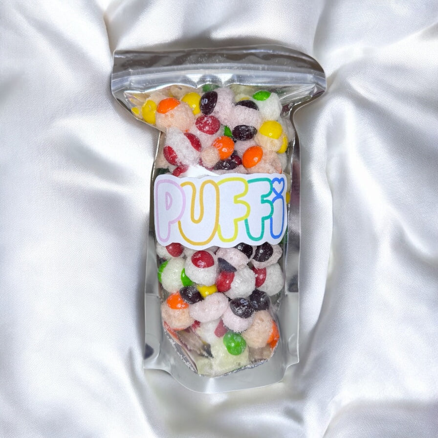 Freeze Dried Rainbow Crunch Puffi’s: Skittles
