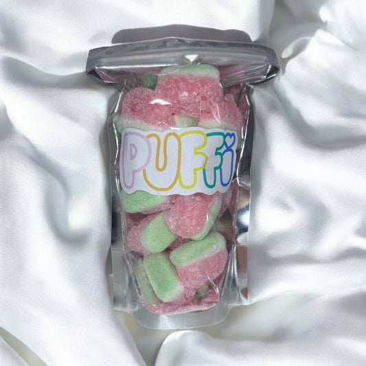 Freeze Dried Sour Watermelon Puffi Slices
